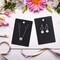 150 Set Earring Display Card with 150 Pieces Self-Seal Bags, Earring Holder Card for Selling DIY Ear Studs, Earrings and Jewelry Display (Black)
